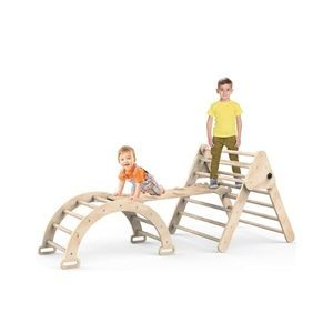 Baoniu Foldable Climbing Triangle Ladder Toys with Ramp for Sliding or Climbing