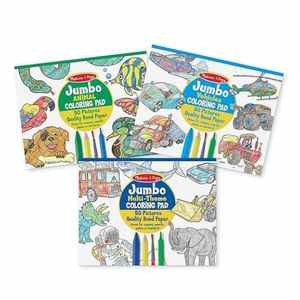 Melissa & Doug Jumbo 50-Page Kids' Coloring Pads Set